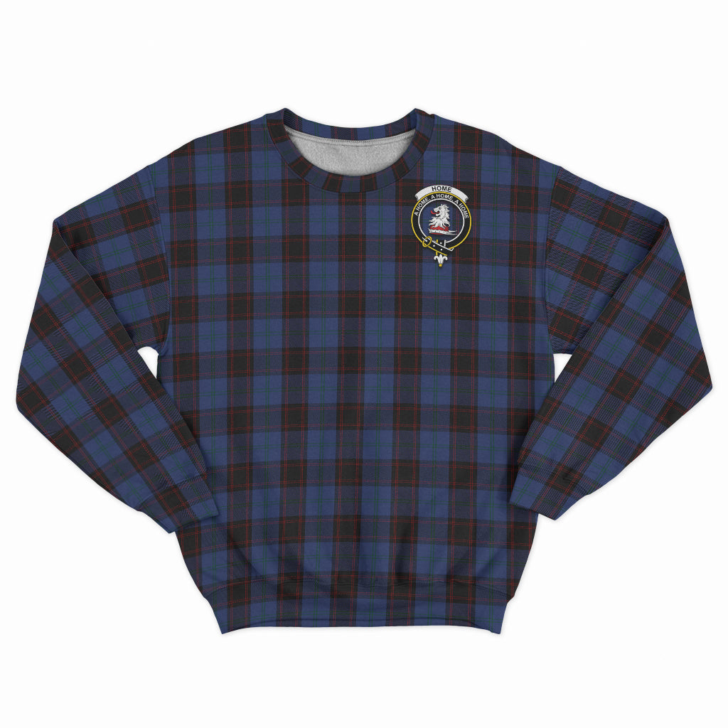 Home (Hume) Tartan Sweatshirt with Family Crest - Tartan Vibes Clothing