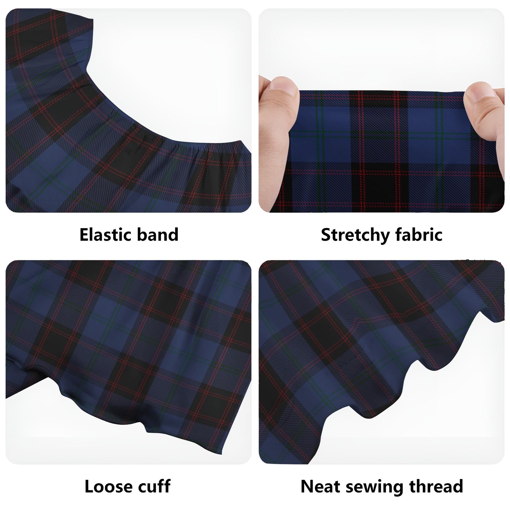 Home (Hume) Tartan Off Shoulder Long Dress - Tartanvibesclothing