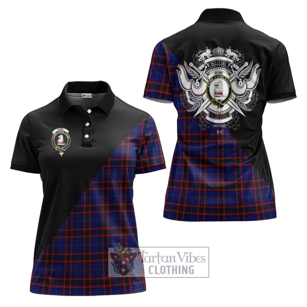 Home Modern Tartan Women's Polo Shirt with Family Crest and Military Logo Style Women - Tartanvibesclothing Shop