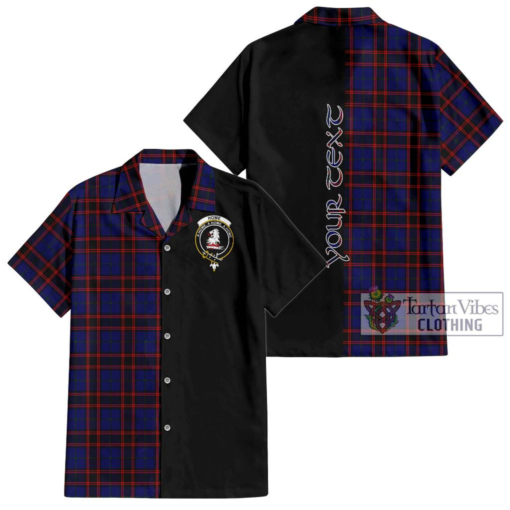 Home Modern Tartan Short Sleeve Button Shirt with Family Crest and Half Of Me Style Kid - Tartanvibesclothing Shop