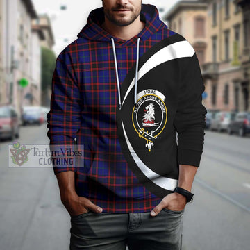 Home Modern Tartan Hoodie with Family Crest Circle Style