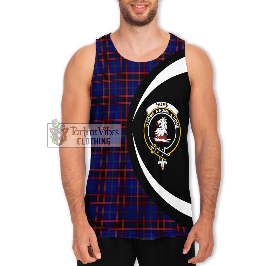 Home Modern Tartan Men's Tank Top with Family Crest Circle Style Men - Tartan Vibes Clothing