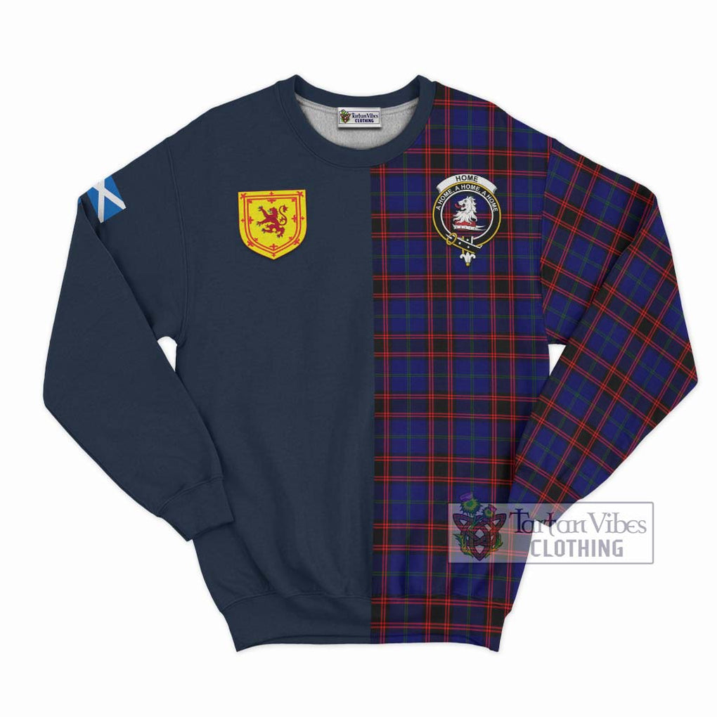 Tartan Vibes Clothing Home Modern Tartan Sweatshirt with Scottish Lion Royal Arm Half Style