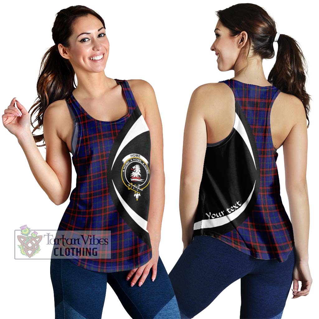 Home Modern Tartan Women's Racerback Tanks with Family Crest Circle Style 4XL - Tartan Vibes Clothing