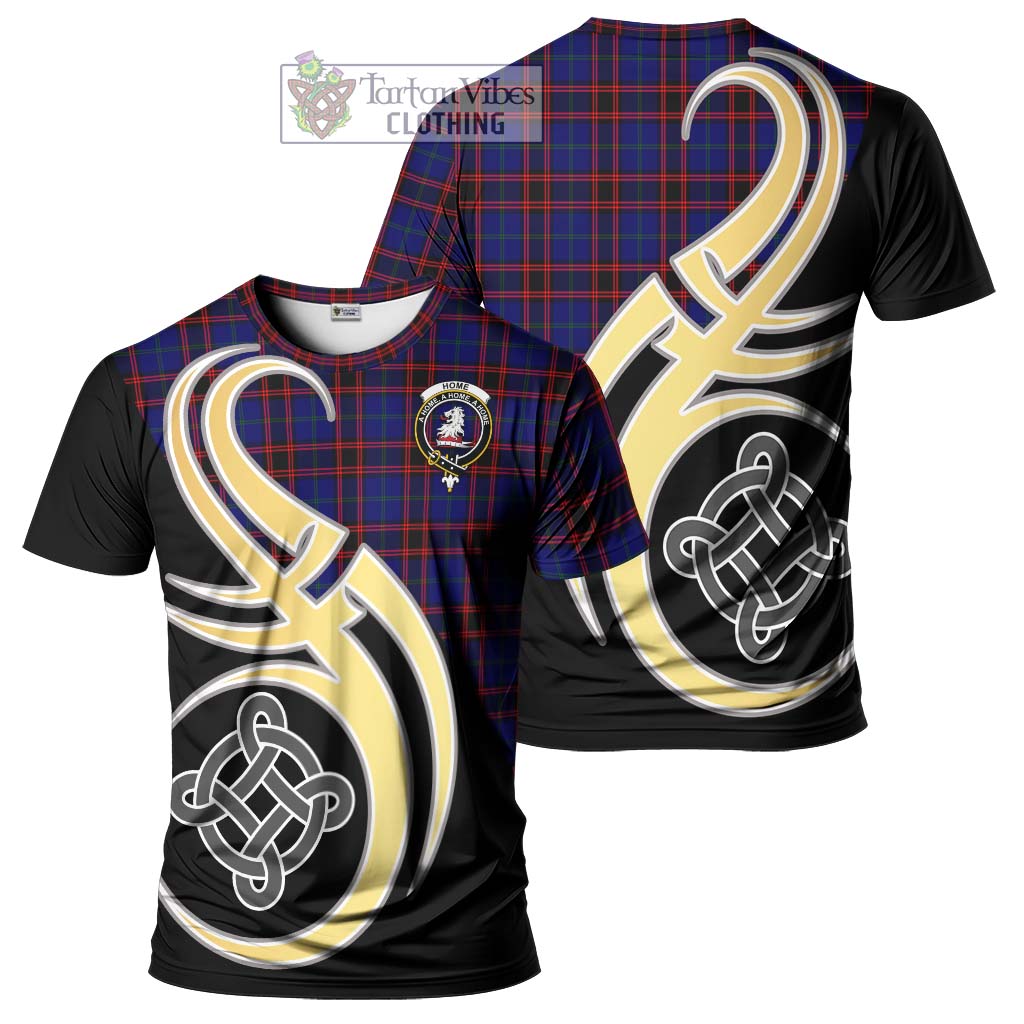 Tartan Vibes Clothing Home Modern Tartan T-Shirt with Family Crest and Celtic Symbol Style