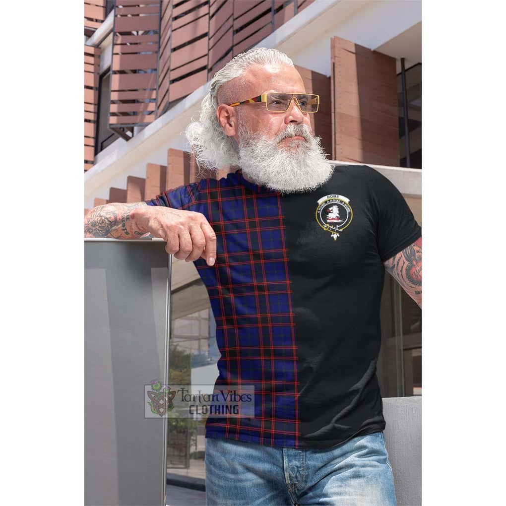 Tartan Vibes Clothing Home Modern Tartan Cotton T-shirt with Family Crest and Half Of Me Style