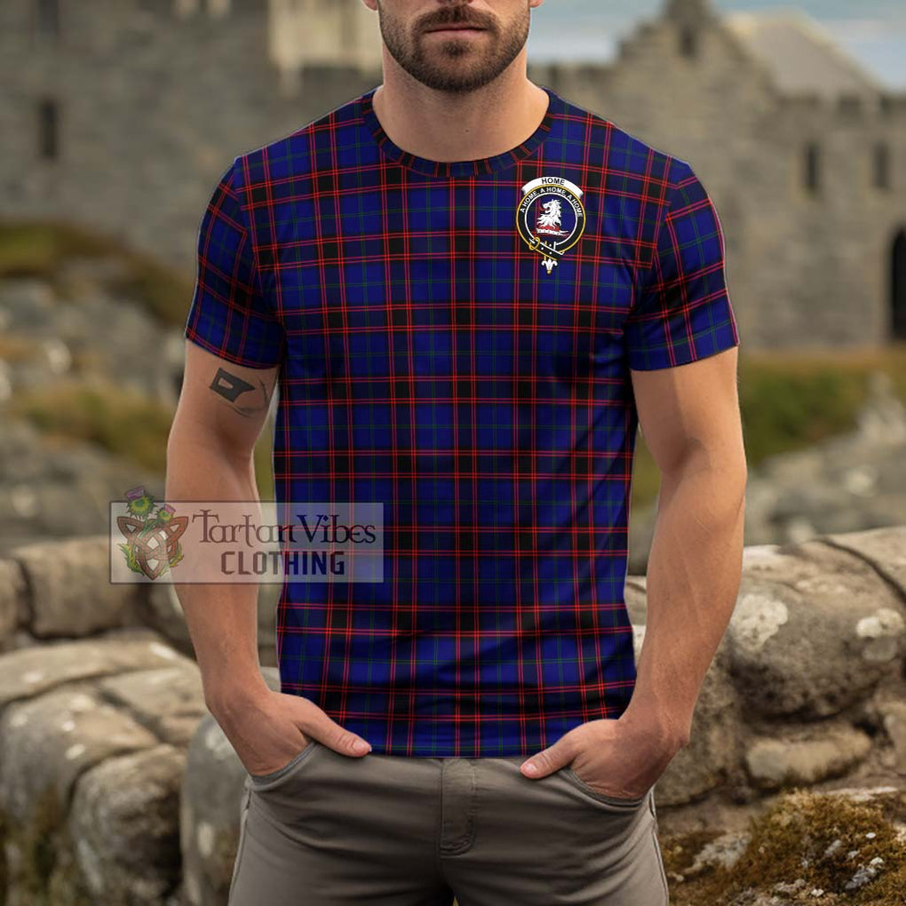 Home Modern Tartan Cotton T-Shirt with Family Crest Men's Shirt - Tartanvibesclothing Shop