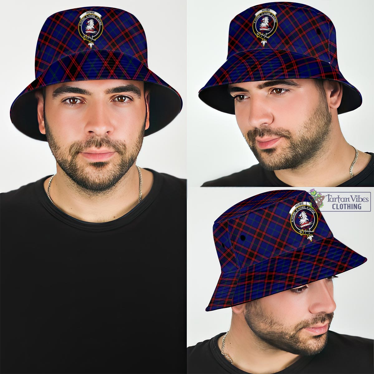 Tartan Vibes Clothing Home Modern Tartan Bucket Hat with Family Crest