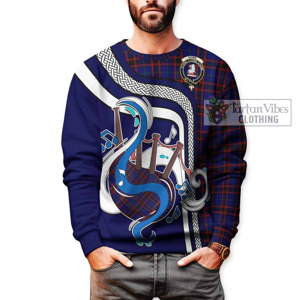 Tartan Vibes Clothing Home Modern Tartan Sweatshirt with Epic Bagpipe Style