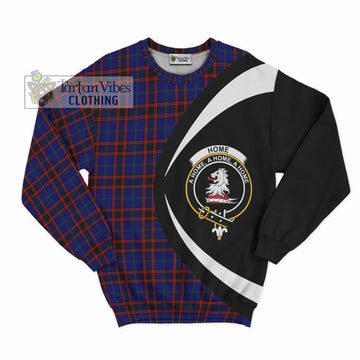 Home Modern Tartan Sweatshirt with Family Crest Circle Style