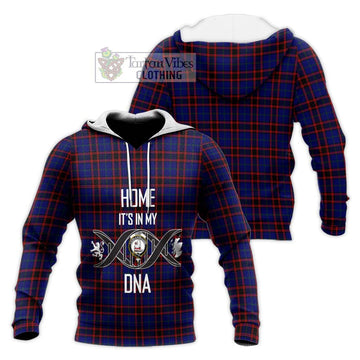 Home Modern Tartan Knitted Hoodie with Family Crest DNA In Me Style