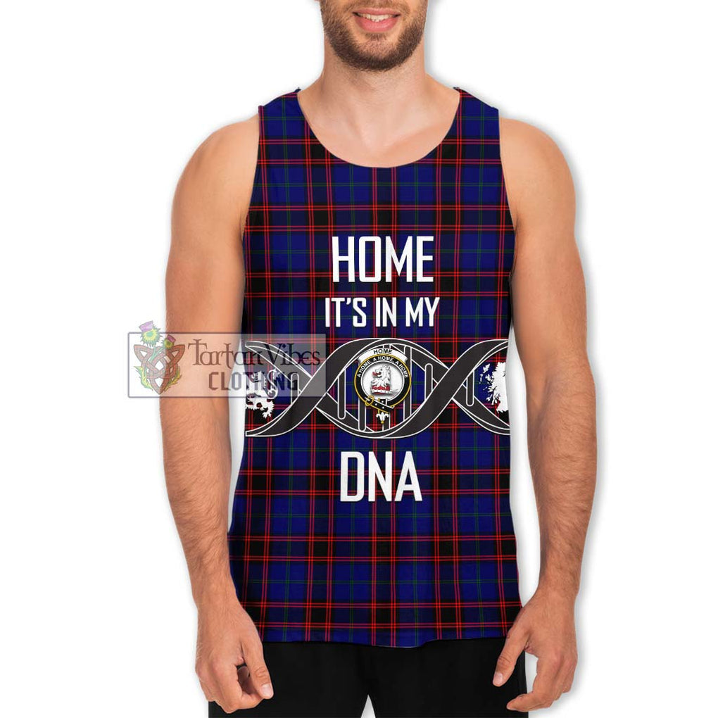 Home Modern Tartan Men's Tank Top with Family Crest DNA In Me Style Men - Tartanvibesclothing Shop