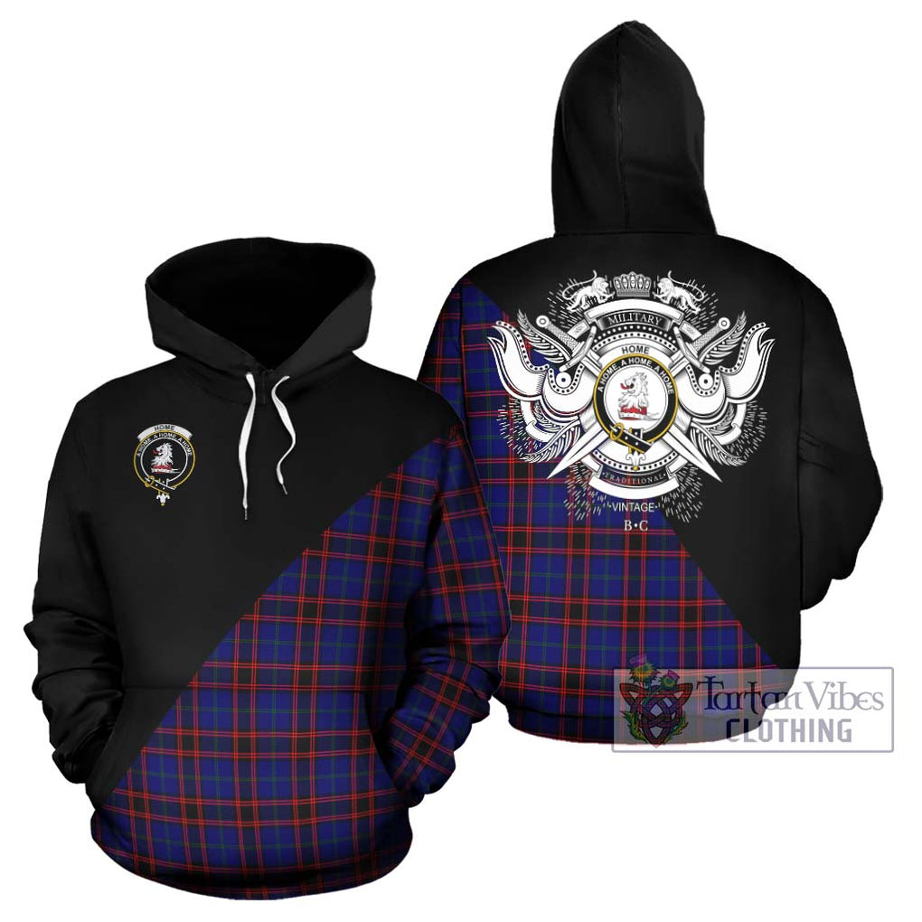 Home Modern Tartan Hoodie with Family Crest and Military Logo Style Zip Hoodie - Tartanvibesclothing Shop