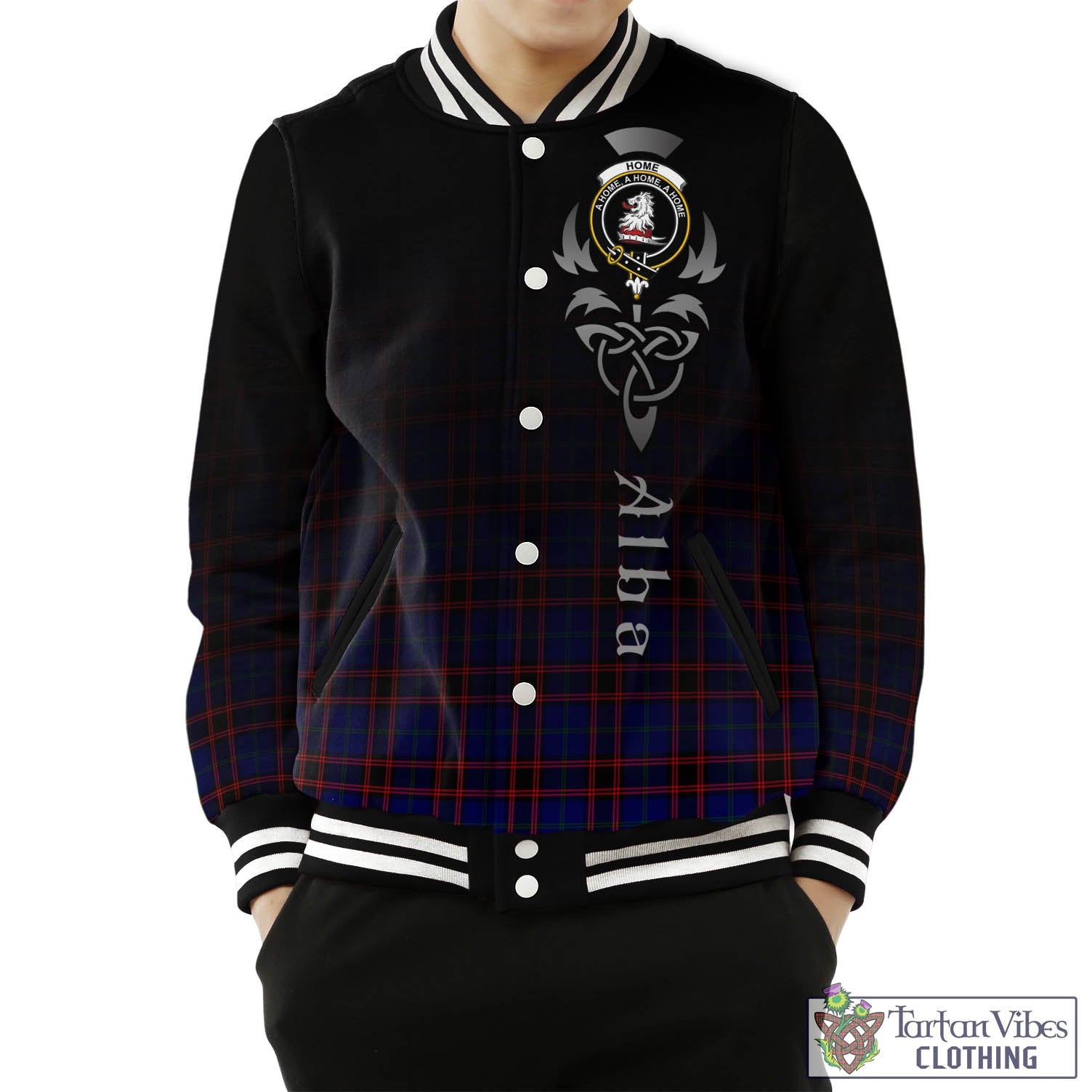 Tartan Vibes Clothing Home Modern Tartan Baseball Jacket Featuring Alba Gu Brath Family Crest Celtic Inspired