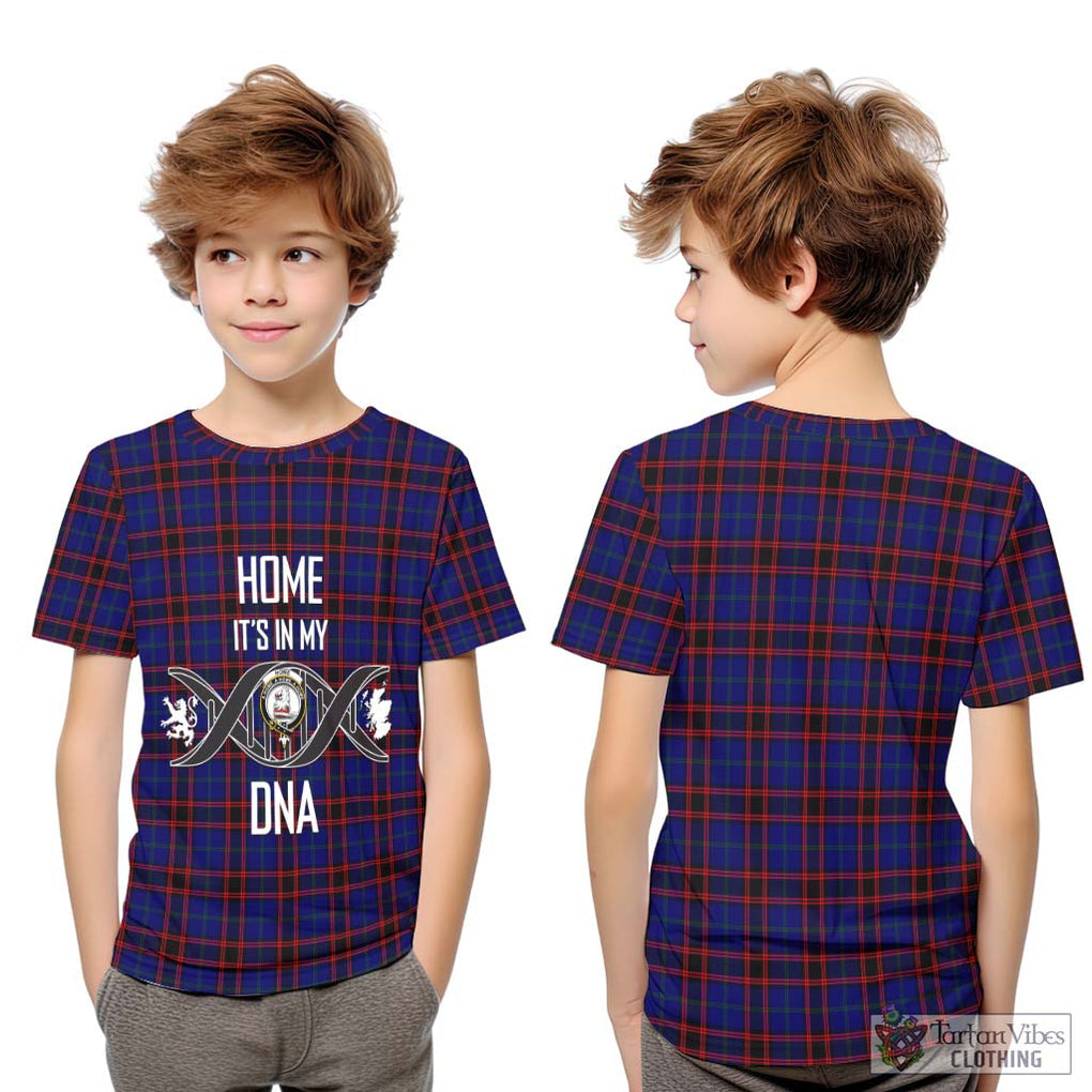 Home Modern Tartan Kid T-Shirt with Family Crest DNA In Me Style Youth XL Size14 - Tartanvibesclothing Shop