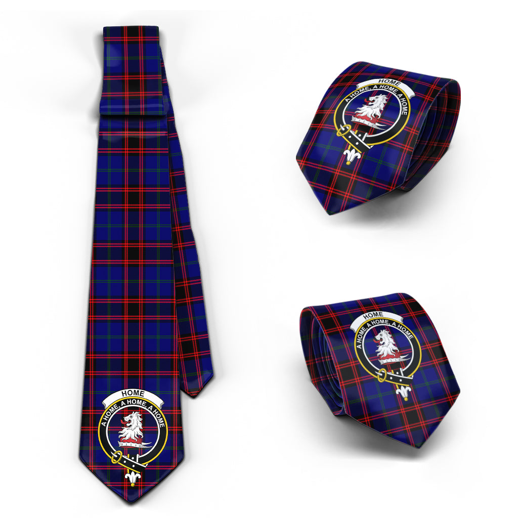 Home Modern Tartan Classic Necktie with Family Crest Necktie One Size - Tartan Vibes Clothing