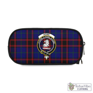 Home Modern Tartan Pen and Pencil Case with Family Crest