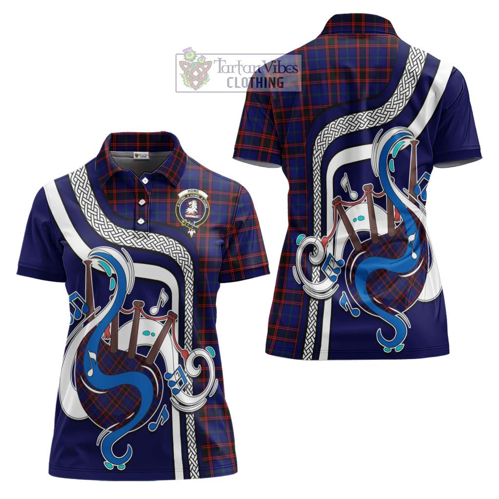 Home Modern Tartan Women's Polo Shirt with Epic Bagpipe Style Women - Tartanvibesclothing Shop