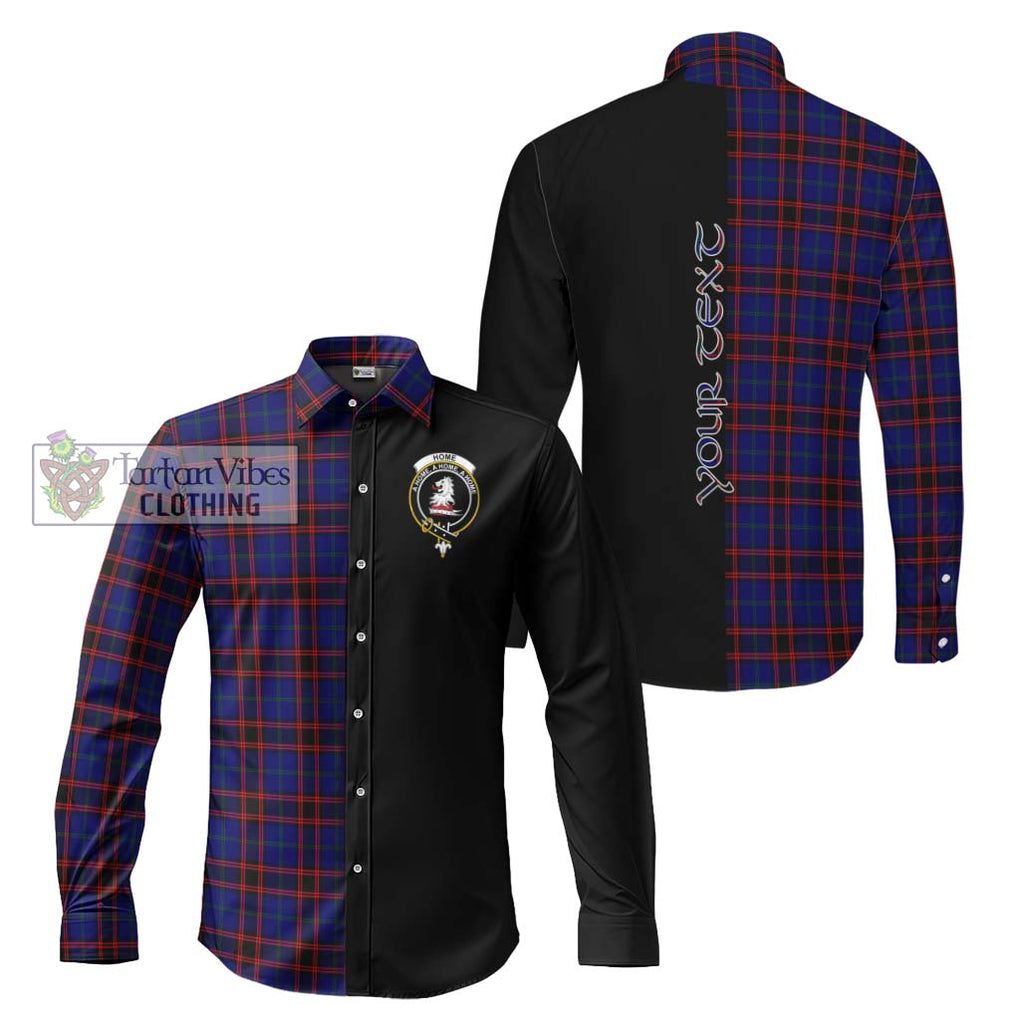 Home Modern Tartan Long Sleeve Button Shirt with Family Crest and Half Of Me Style Men's Shirt S - Tartanvibesclothing Shop