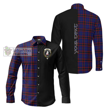 Home Modern Tartan Long Sleeve Button Shirt with Family Crest and Half Of Me Style