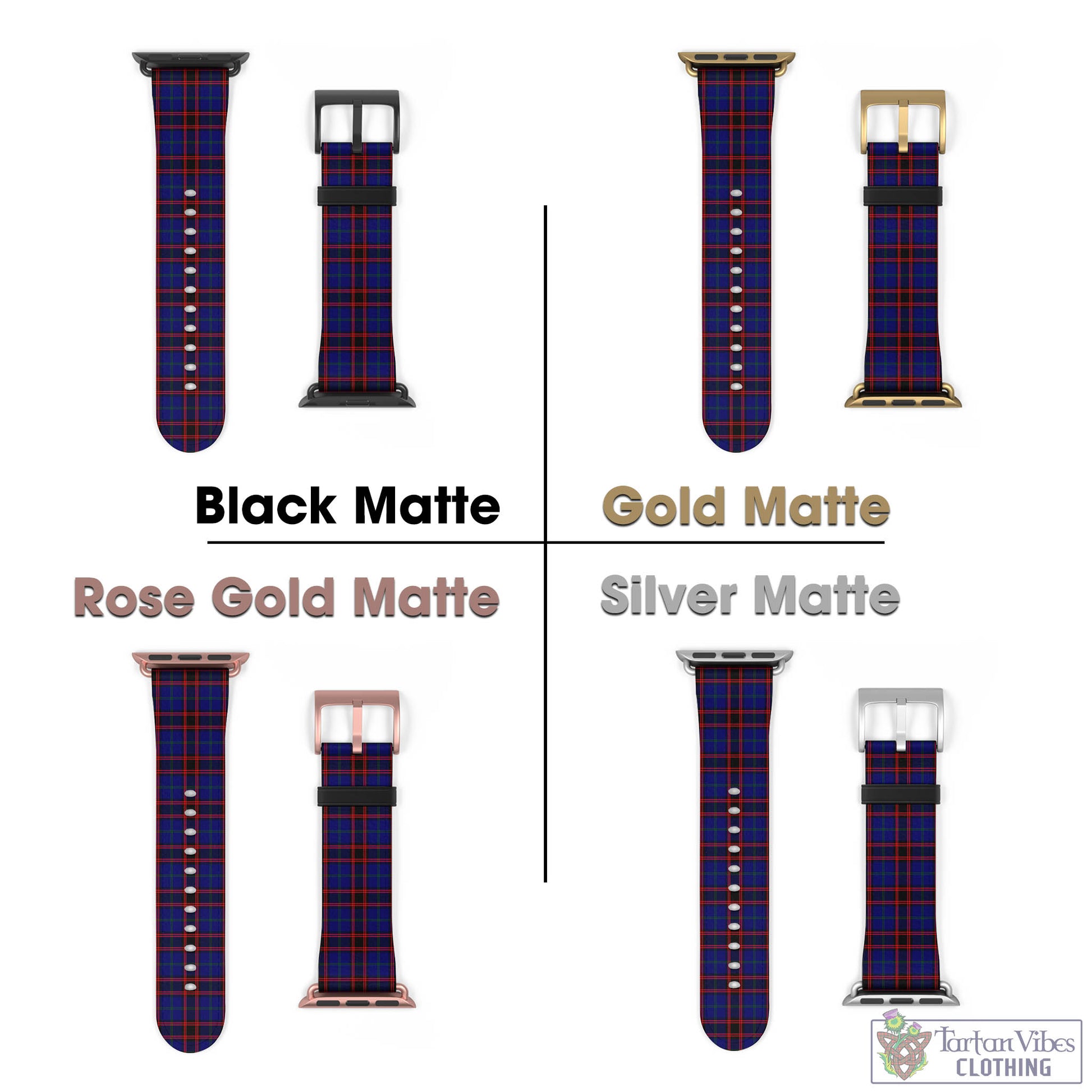 Tartan Vibes Clothing Home Modern Tartan Watch Band