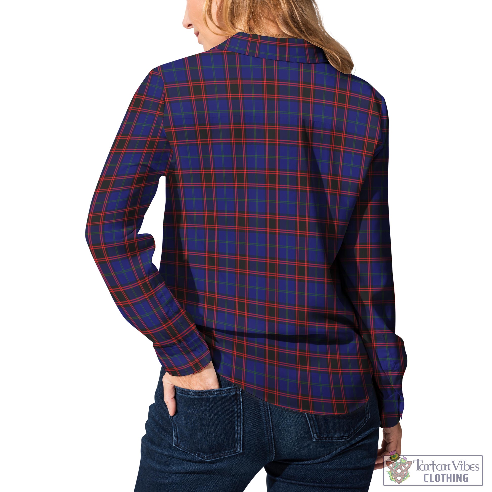 Home Modern Tartan Womens Casual Shirt