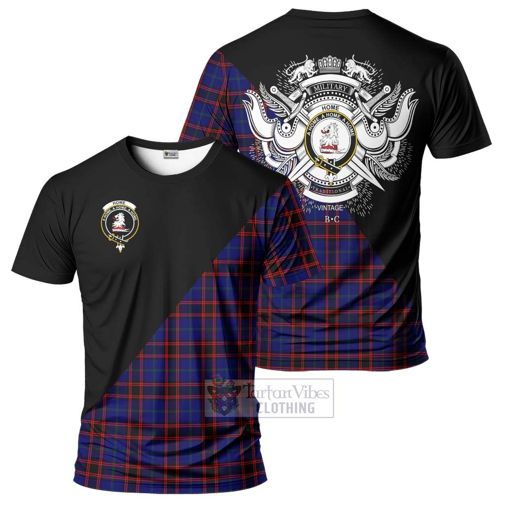 Home Modern Tartan T-Shirt with Family Crest and Military Logo Style Kid's Shirt - Tartanvibesclothing Shop