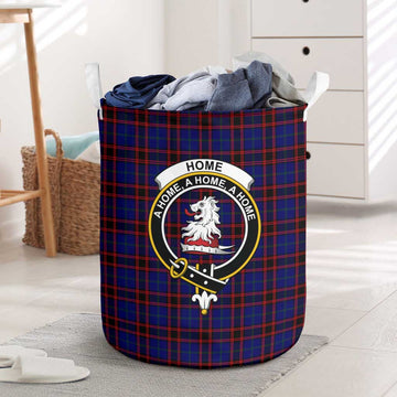 Home Modern Tartan Laundry Basket with Family Crest