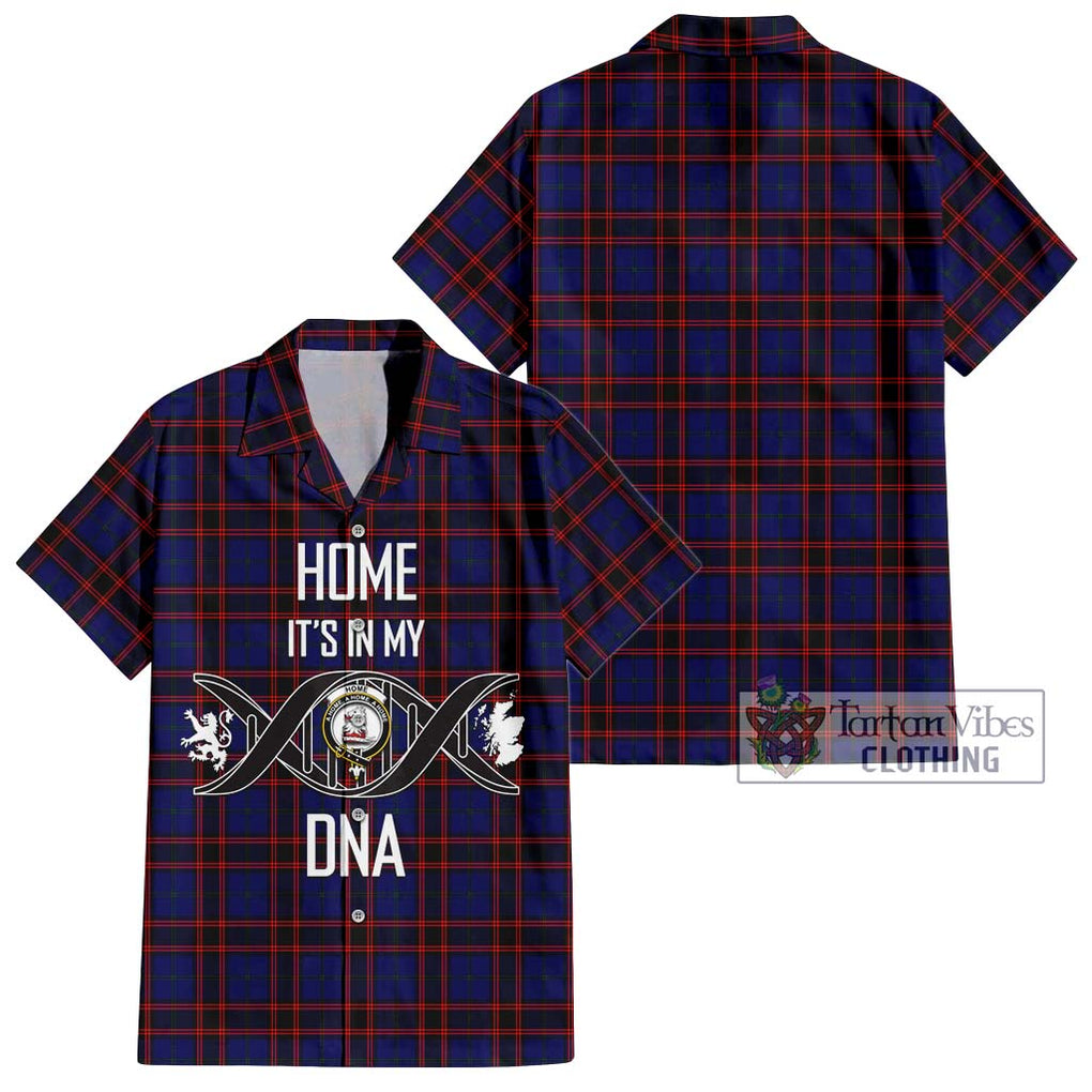 Home Modern Tartan Short Sleeve Button Shirt with Family Crest DNA In Me Style Kid - Tartanvibesclothing Shop