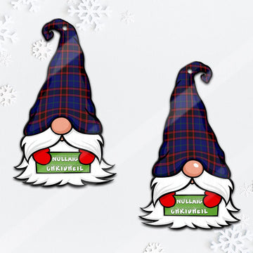 Home Modern Gnome Christmas Ornament with His Tartan Christmas Hat