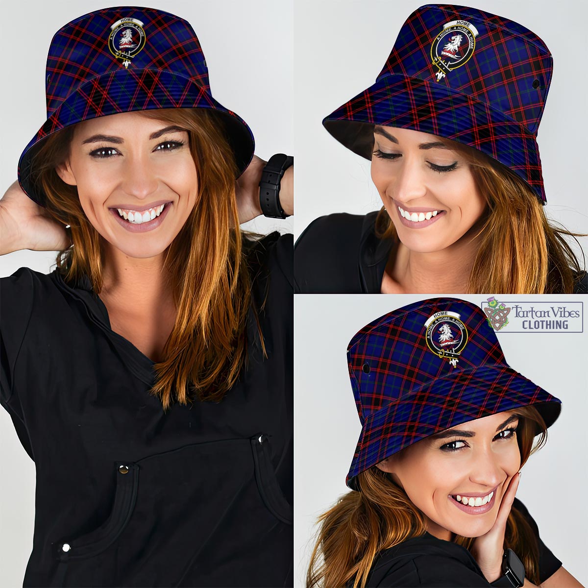 Tartan Vibes Clothing Home Modern Tartan Bucket Hat with Family Crest