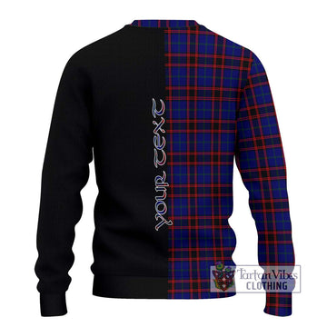 Home Modern Tartan Ugly Sweater with Family Crest and Half Of Me Style