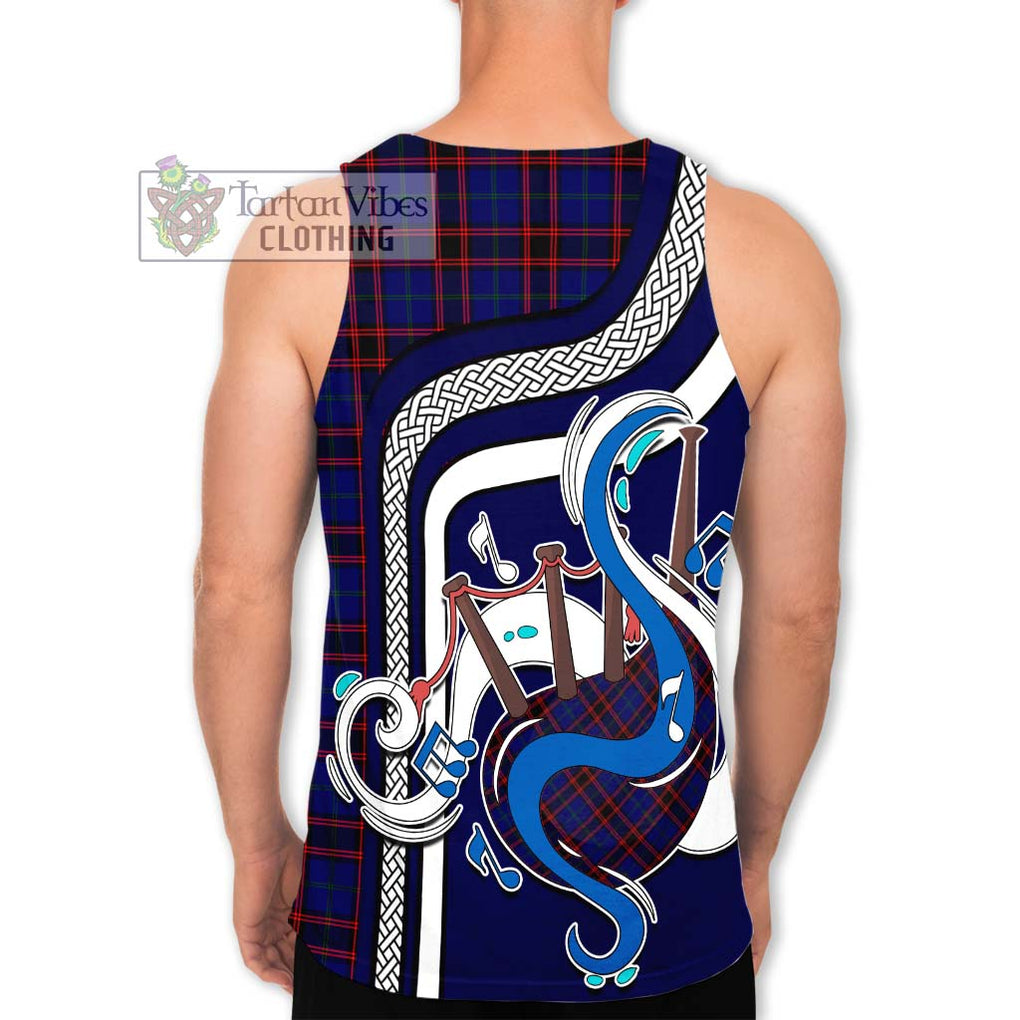 Home Modern Tartan Men's Tank Top with Epic Bagpipe Style - Tartanvibesclothing Shop