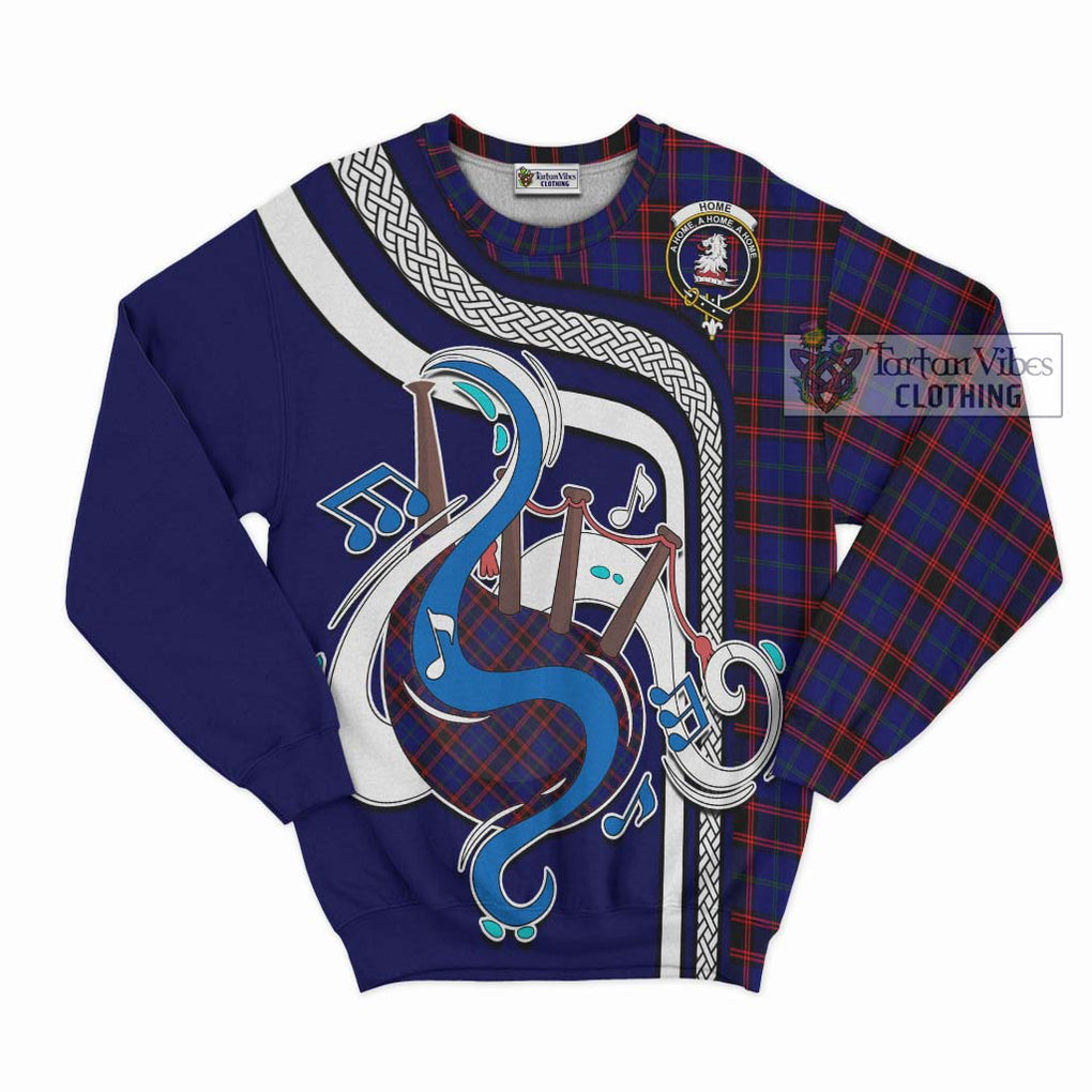 Tartan Vibes Clothing Home Modern Tartan Sweatshirt with Epic Bagpipe Style