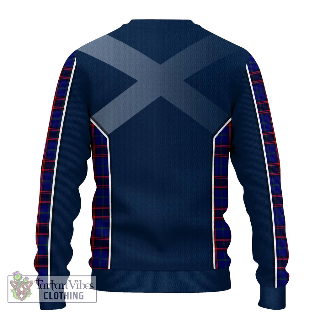 Home Modern Tartan Knitted Sweater with Family Crest and Lion Rampant Vibes Sport Style - Tartan Vibes Clothing