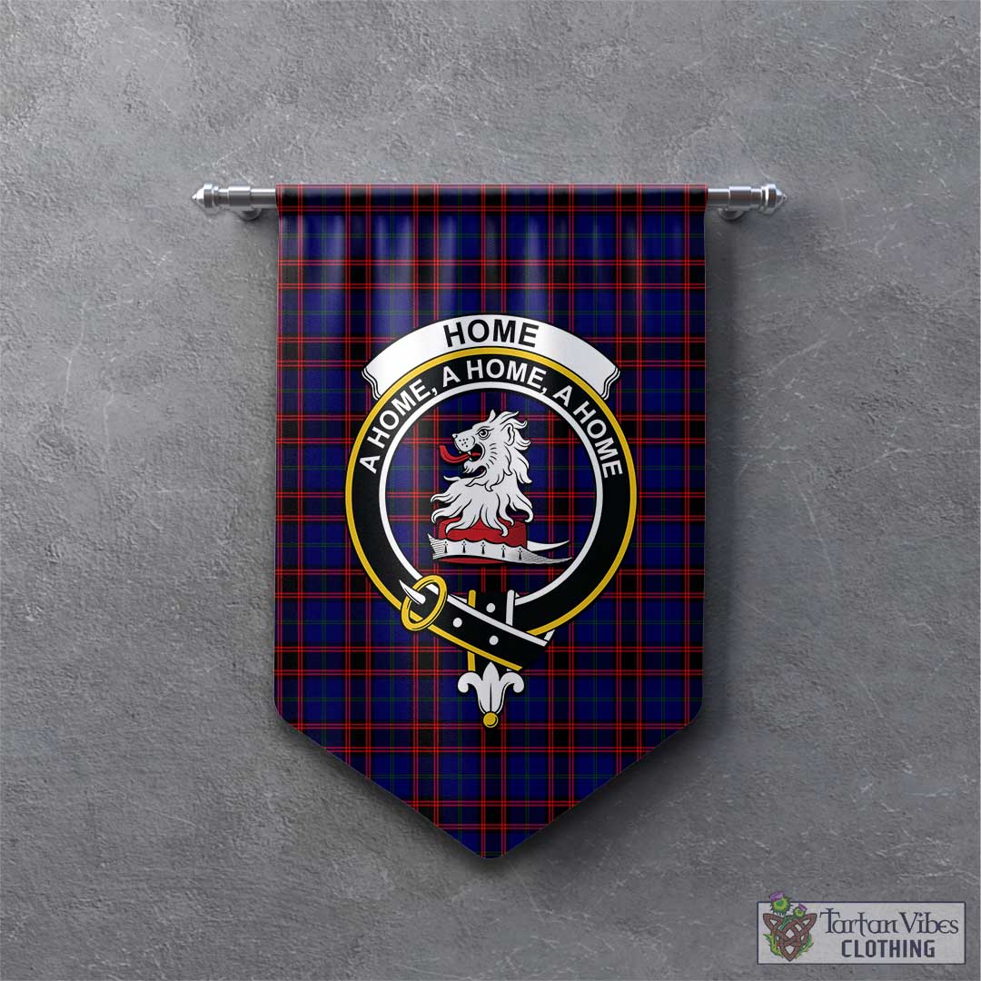 Tartan Vibes Clothing Home Modern Tartan Gonfalon, Tartan Banner with Family Crest