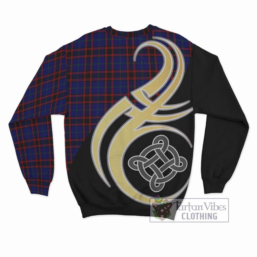 Home Modern Tartan Sweatshirt with Family Crest and Celtic Symbol Style - Tartan Vibes Clothing