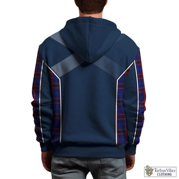 Home Modern Tartan Hoodie with Family Crest and Scottish Thistle Vibes Sport Style