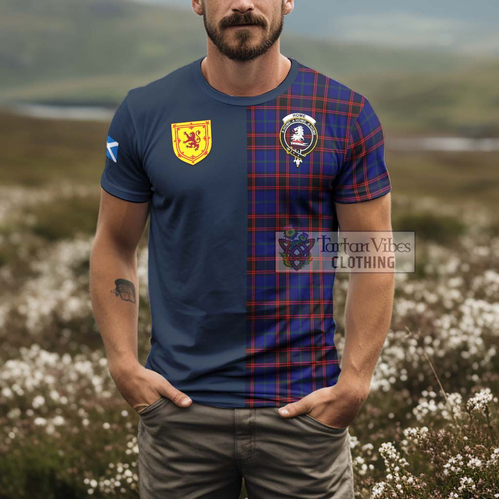 Tartan Vibes Clothing Home Modern Tartan T-Shirt Alba with Scottish Lion Royal Arm Half Style