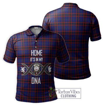 Home Modern Tartan Polo Shirt with Family Crest DNA In Me Style