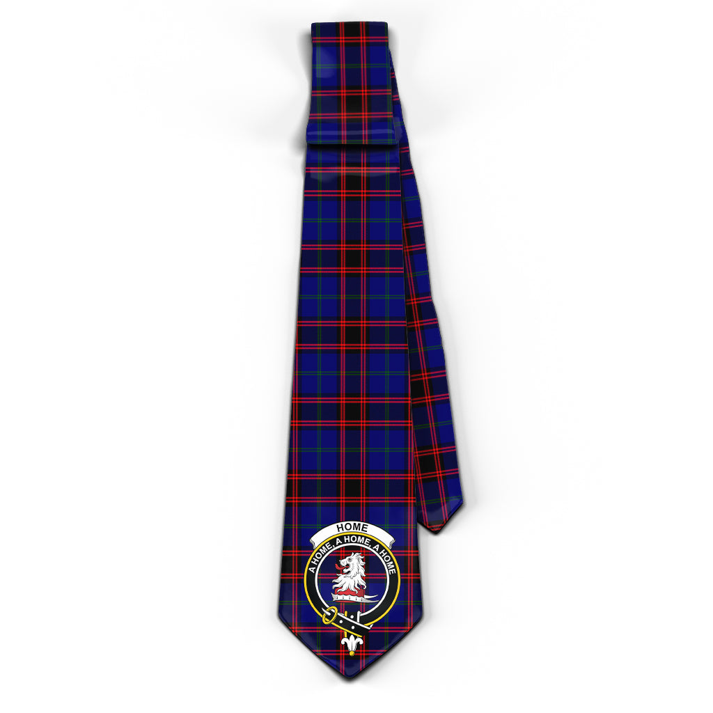 Home Modern Tartan Classic Necktie with Family Crest - Tartan Vibes Clothing