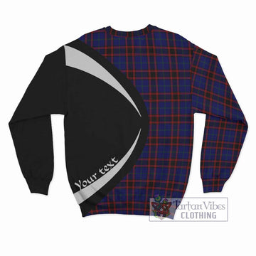 Home Modern Tartan Sweatshirt with Family Crest Circle Style