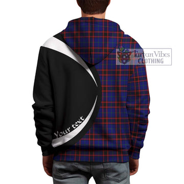 Home Modern Tartan Hoodie with Family Crest Circle Style