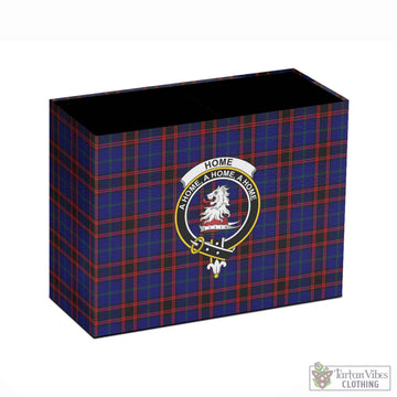 Home Modern Tartan Pen Holder with Family Crest