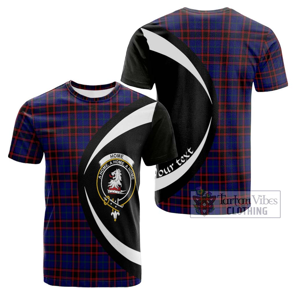 Tartan Vibes Clothing Home Modern Tartan Cotton T-shirt with Family Crest Circle Style