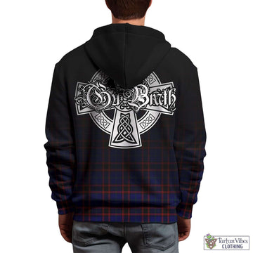 Home Modern Tartan Hoodie Featuring Alba Gu Brath Family Crest Celtic Inspired