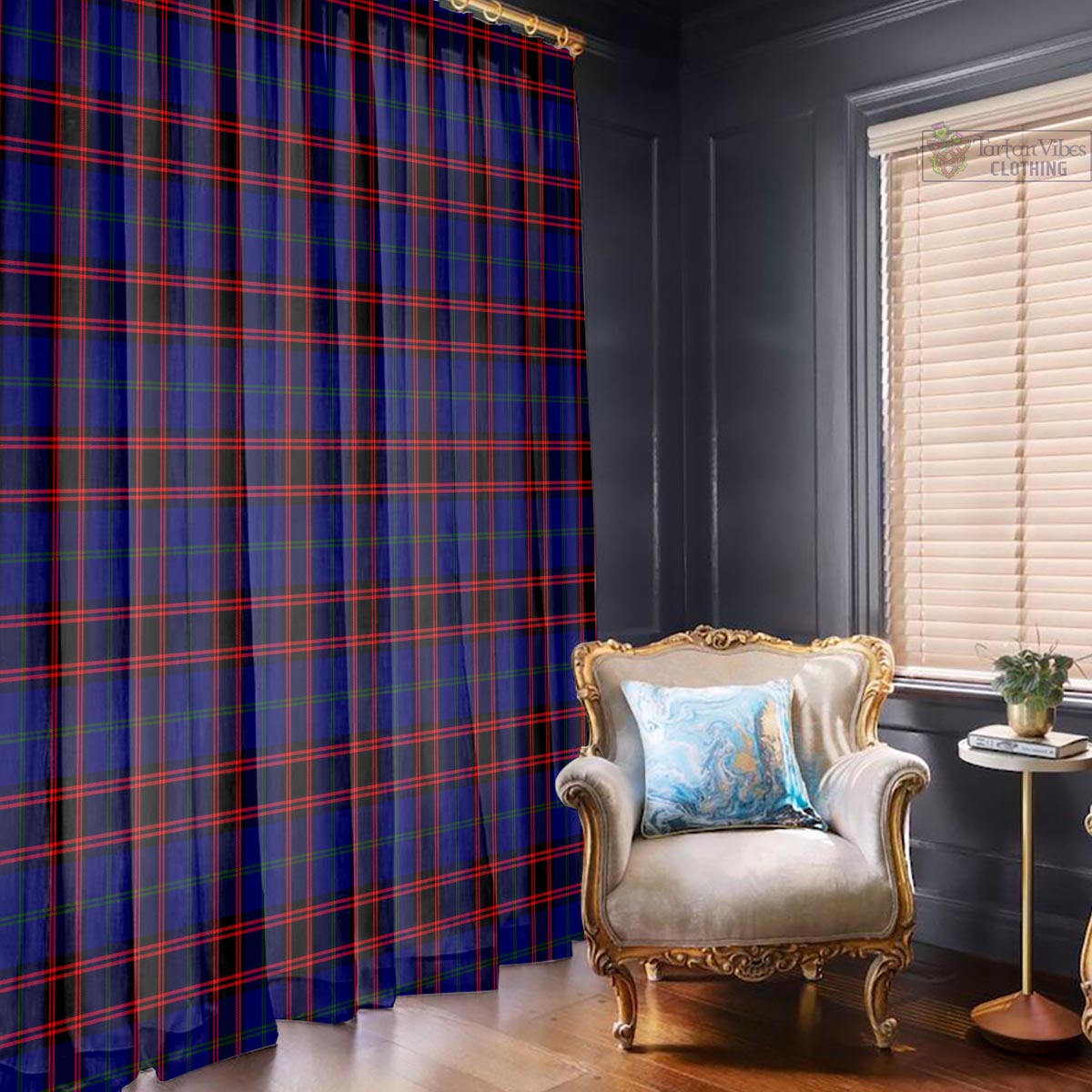 Home Modern Tartan Window Curtain