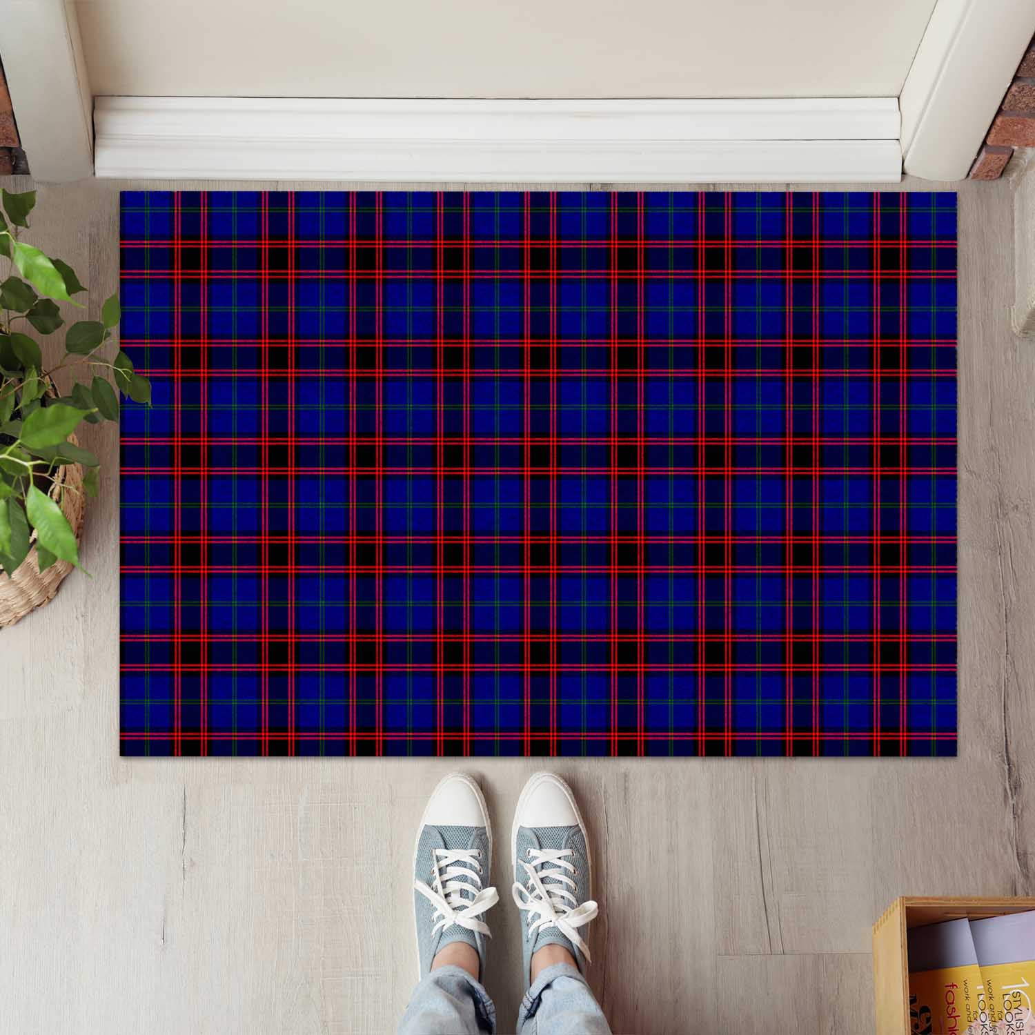 Home Modern Tartan Door Mat - Tartanvibesclothing