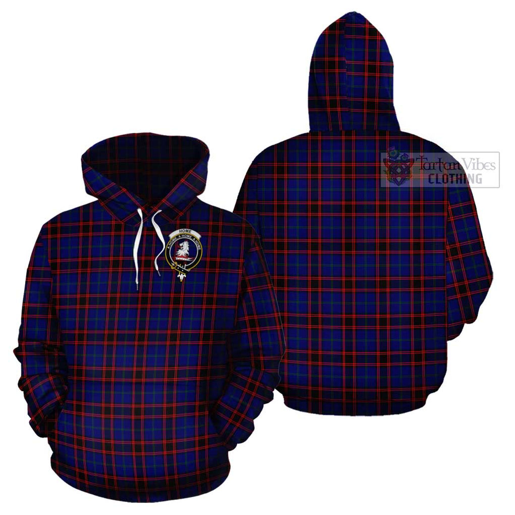 Home Modern Tartan Cotton Hoodie with Family Crest Pullover Hoodie - Tartan Vibes Clothing