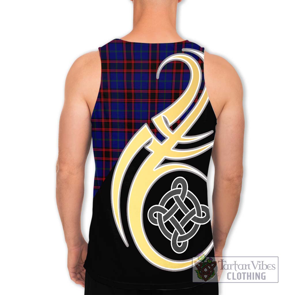 Home Modern Tartan Men's Tank Top with Family Crest and Celtic Symbol Style - Tartan Vibes Clothing